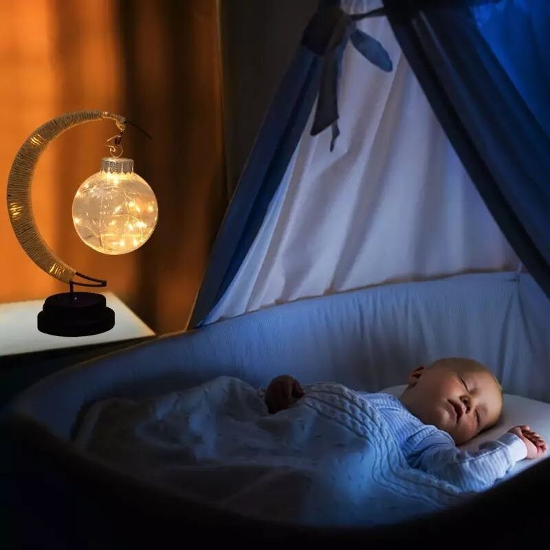 Moon and Ball LED Nursery Night Light