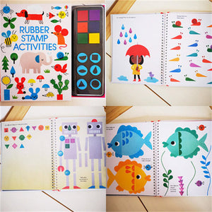 Kids Finger Painting And Rubber Stamp Activity Books