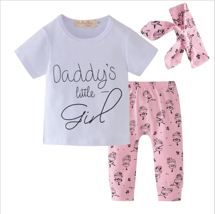 Angeline Daddy's Little Girl Newborn Take Home Outfit Set NB-24M