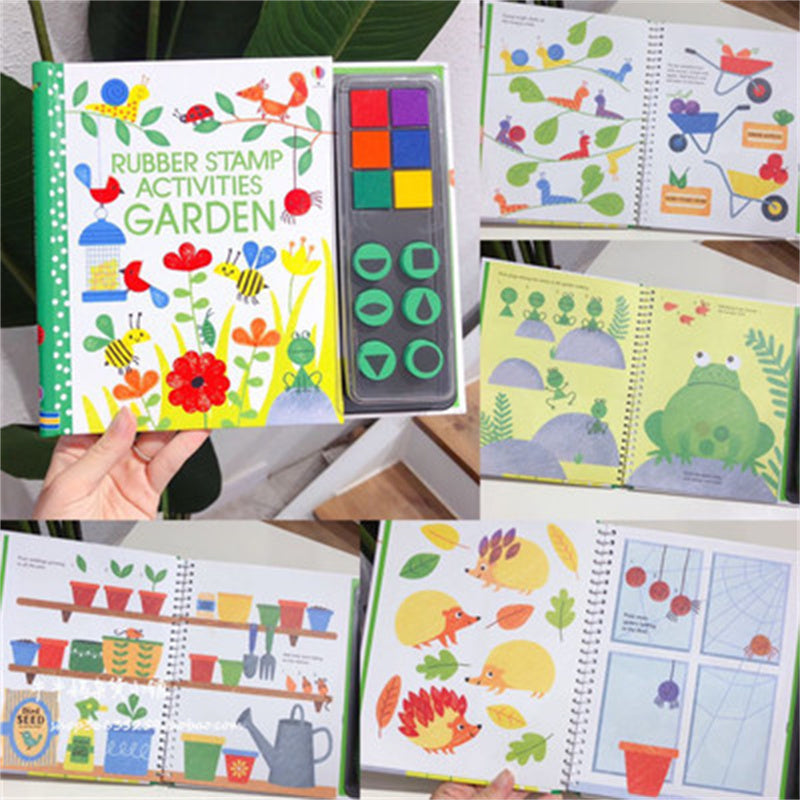 Kids Finger Painting And Rubber Stamp Activity Books