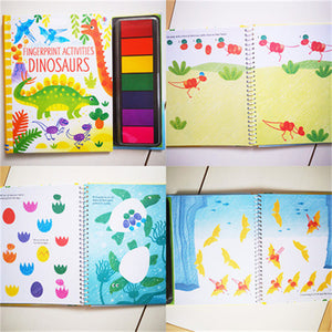 Kids Finger Painting And Rubber Stamp Activity Books