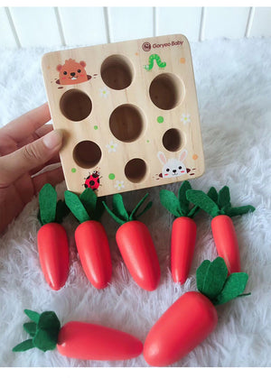 Montessori Educational Wooden Carrot Toys