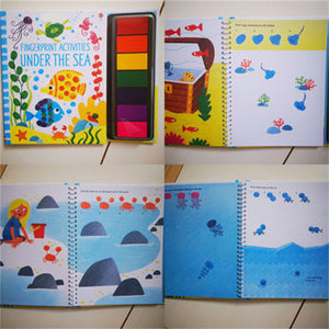 Kids Finger Painting And Rubber Stamp Activity Books