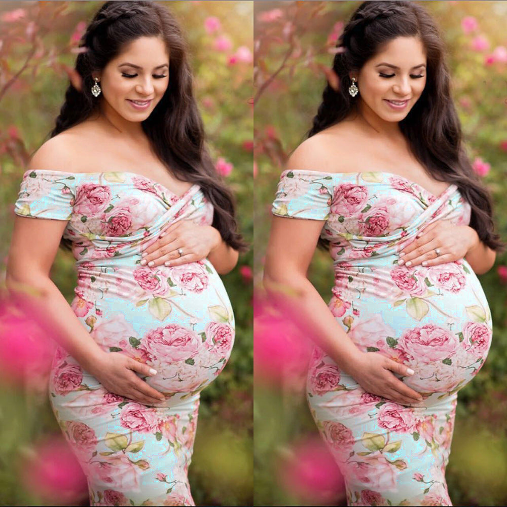 Carlese Flower Maternity Dress