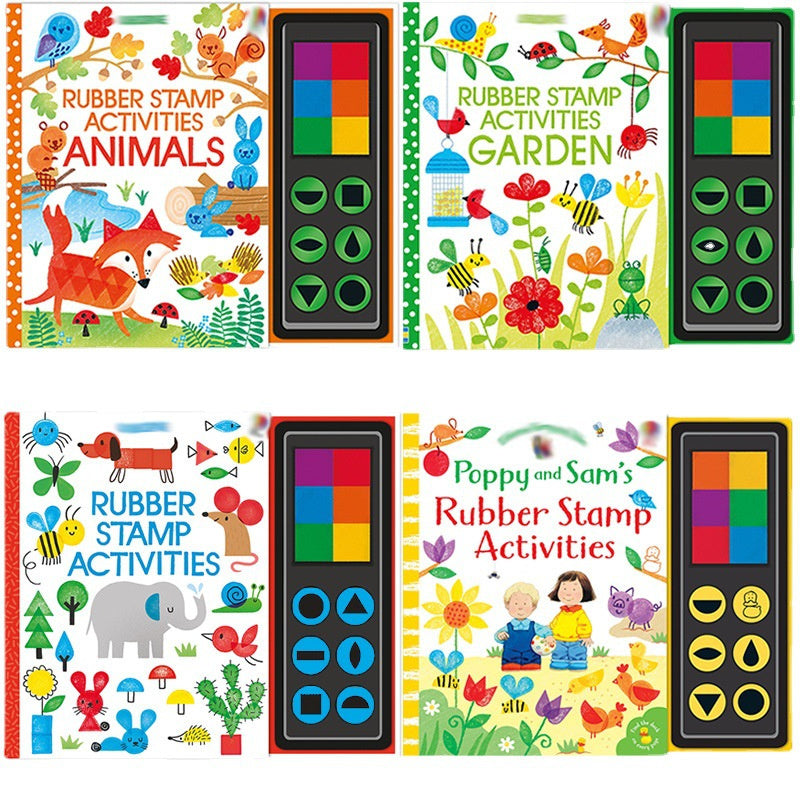 Kids Finger Painting And Rubber Stamp Activity Books