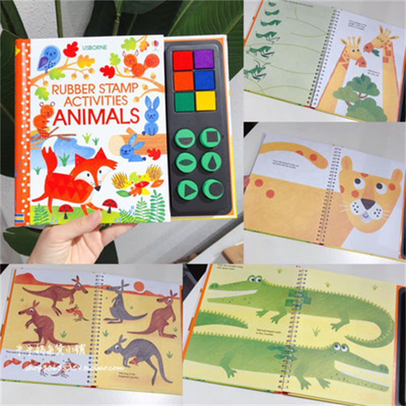 Kids Finger Painting And Rubber Stamp Activity Books