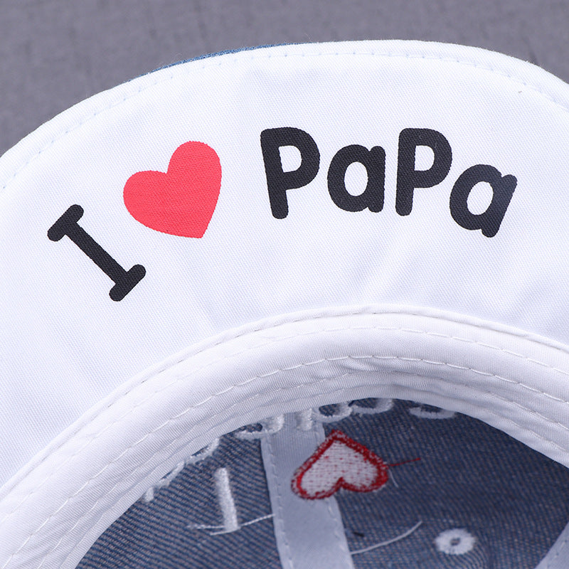 I Love Mama Papa  Toddler Hat