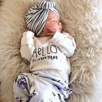 Hello I'm New Here Newborn Outfit Bodysuit