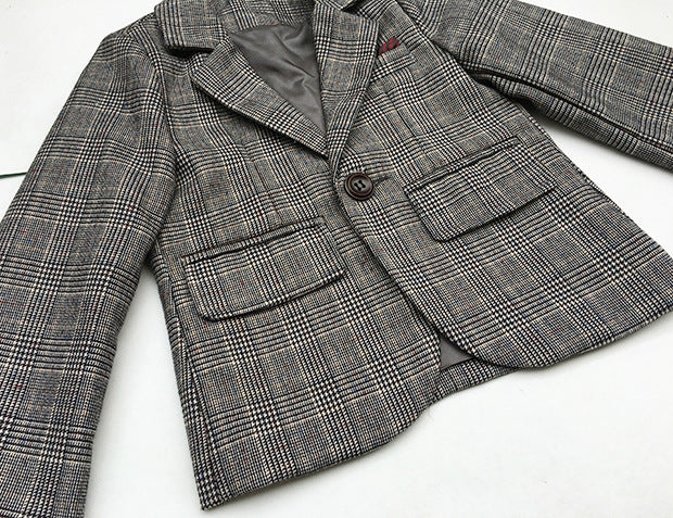 Galvin Toddler Checked 3 Piece Suit