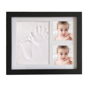 Wooden Hand and Footprint Photo Frame