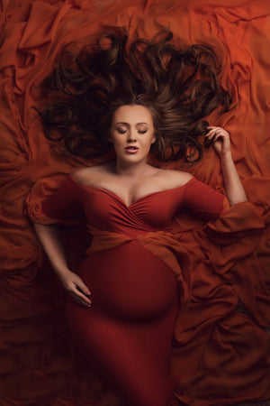 Annabell Chiffon Maternity Photoshoot Dress
