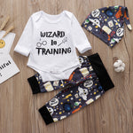 Wizard In Training 3 Piece Baby Outfit  Set