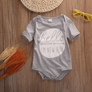 Hello I'm New Here Newborn Take Home Outfit Bodysuit