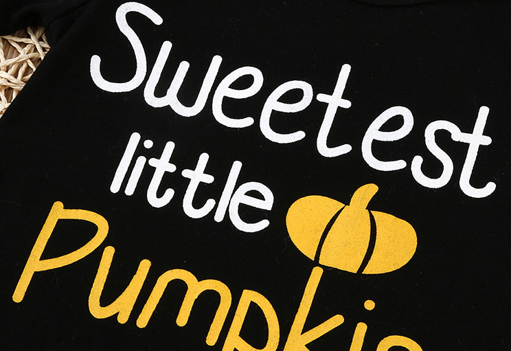 Sweetest Little Pumpkin Baby Halloween Bodysuit Three Piece Set
