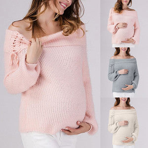Becca Off The Shoulder Maternity Sweater