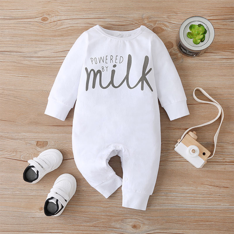 Powered by Milk Infant Onesie Baby Jumpsuit