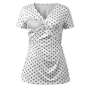 Andrea Maternity Breastfeeding Shirt V-Neck Nursing Top