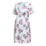 Vivian Short Sleeve Summer Floral Maternity Dress