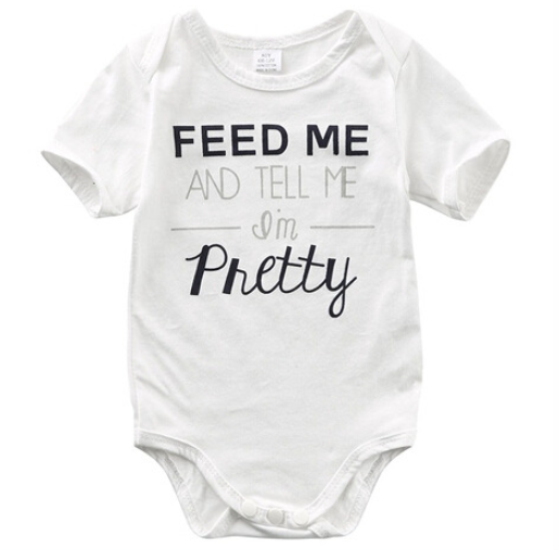 Feed Me And Tell Me I'm Pretty Infant Baby Bodysuit