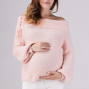 Becca Off The Shoulder Maternity Sweater