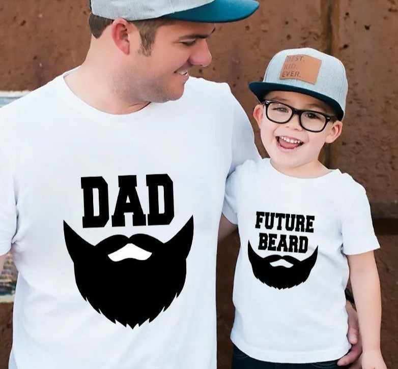 Future Beard Dad and Son Matching Outfit