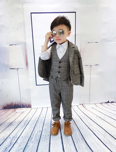 Galvin Toddler Checked 3 Piece Suit