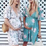 Vivian Short Sleeve Summer Floral Maternity Dress