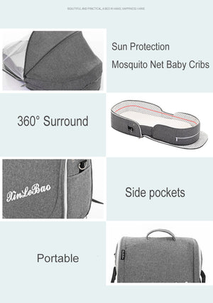 Portable Baby Bassinet Foldable Carrier