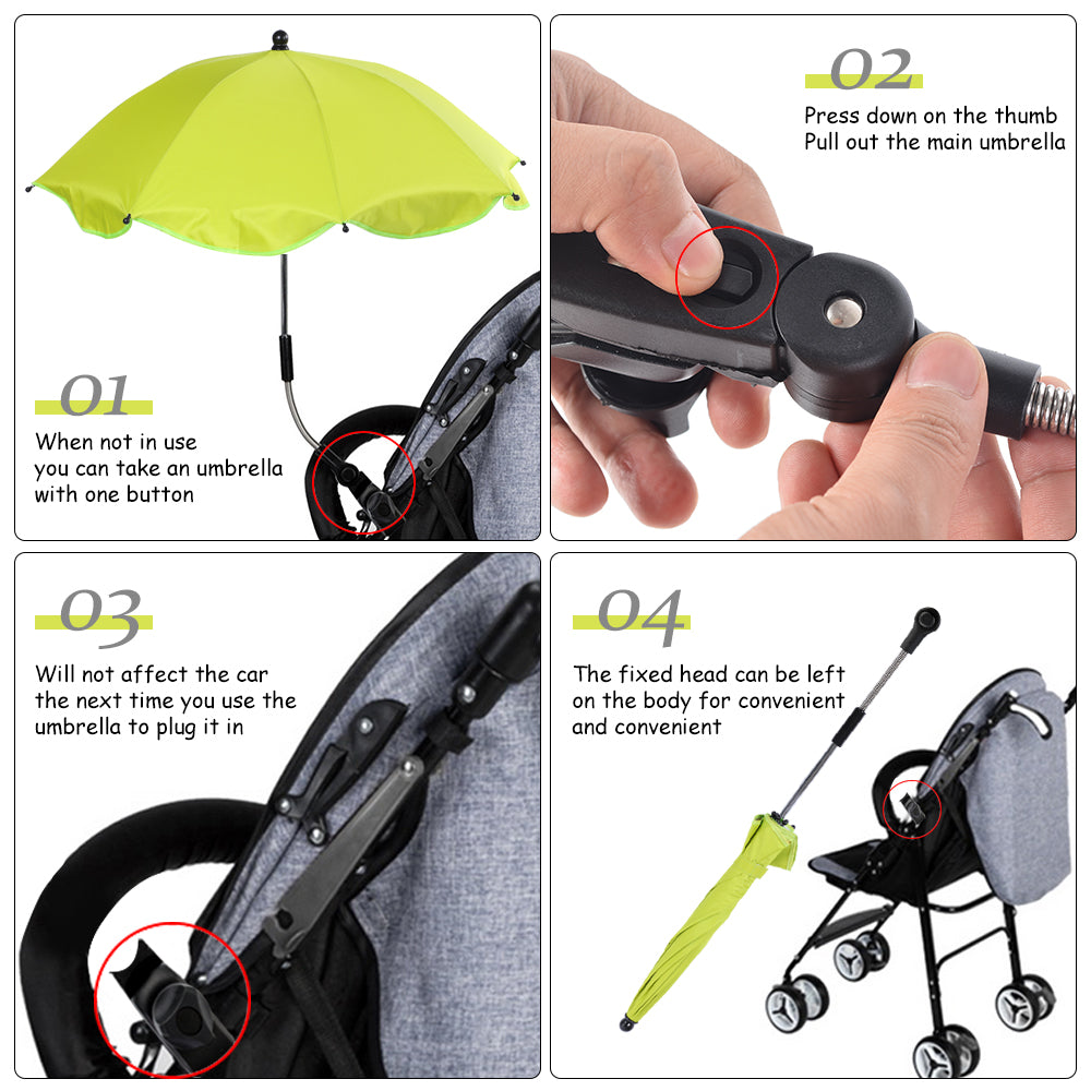 Adjustable Universal Pram Stroller Umbrella