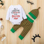 Infant "All I Want For Christmas is my Hogwarts Letter" Three Piece Suit